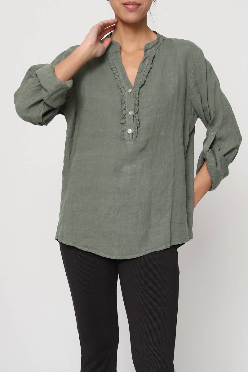 LÉA & LUC – wholesale Blus - Dam – Blus i 100 % linne REF. 664956