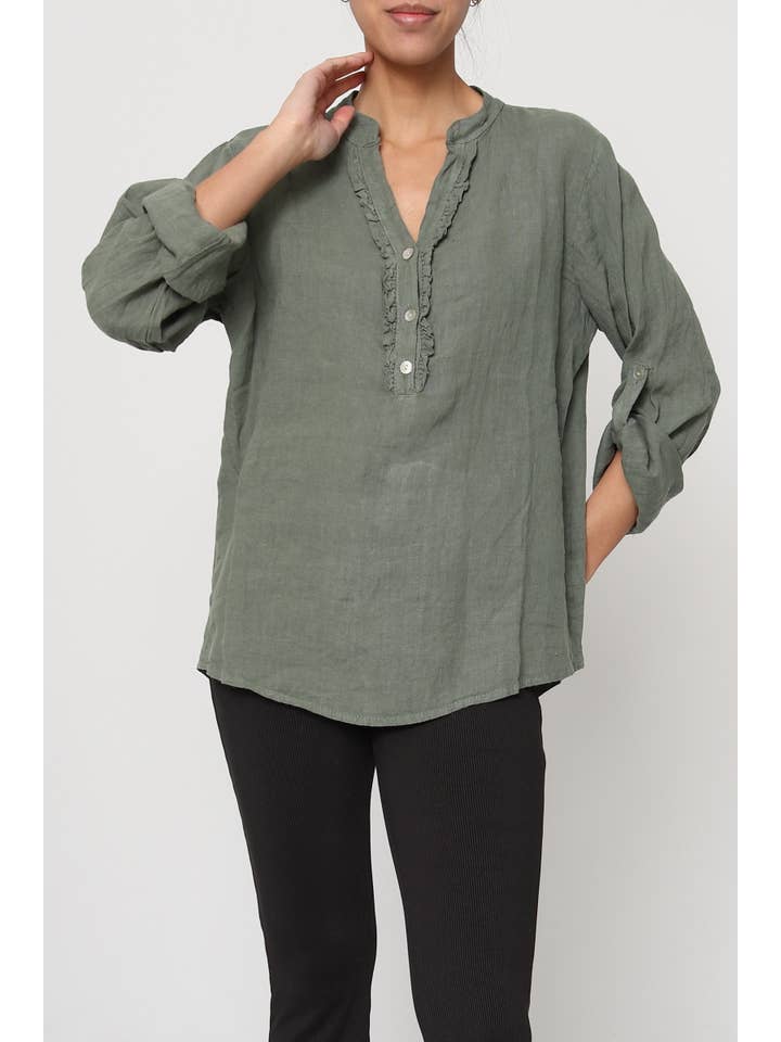 LÉA & LUC – wholesale Blouse – Women’s – 100% Linen Blouse REF. 664956
