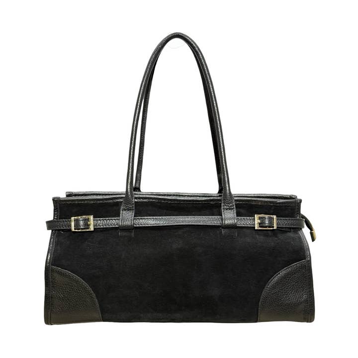 GUTTY SUEDE LEATHER SHOULDER BAG for wholesale by Louisa lee