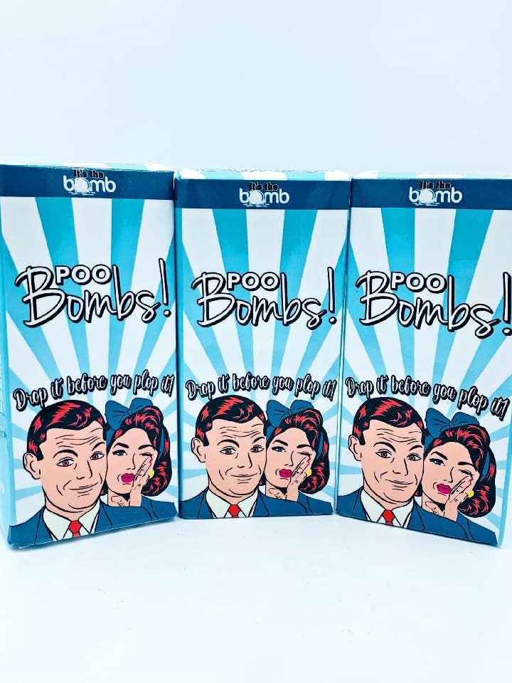 6 PooBombs PICK A Color! Bath Bomb for Toilet SMELL FABULOUS for wholesale by It's the BOMB®