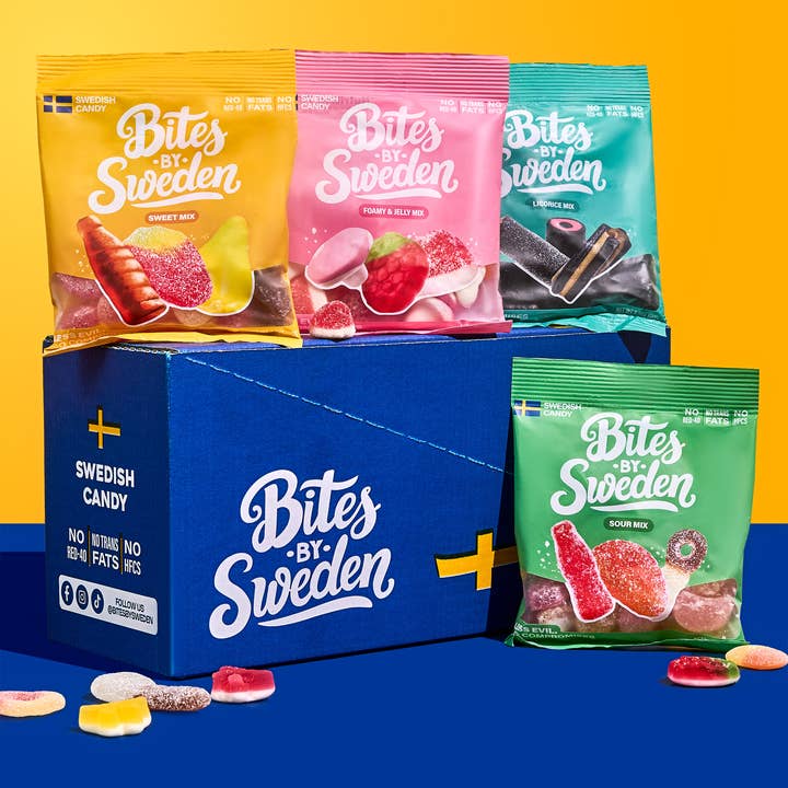Bites By Sweden Swedish Candy Mix for wholesale by Bites By Sweden