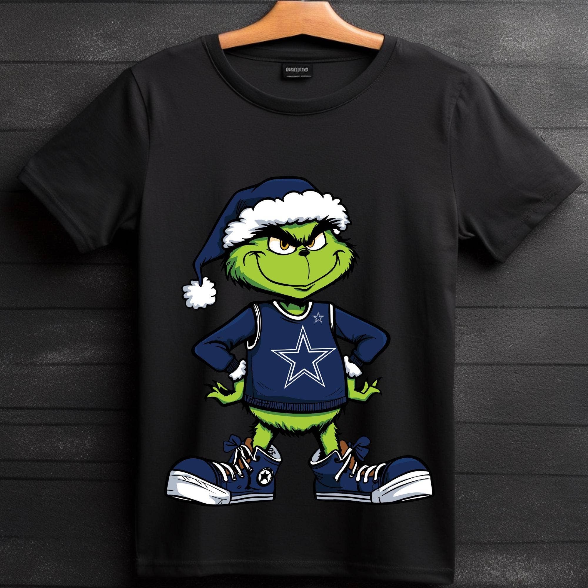 TheKingShirt - Wholesale Graphic Sweatshirt - Women's - Dallas Cowboys Christmas Shirt Grinch Football Nfl1