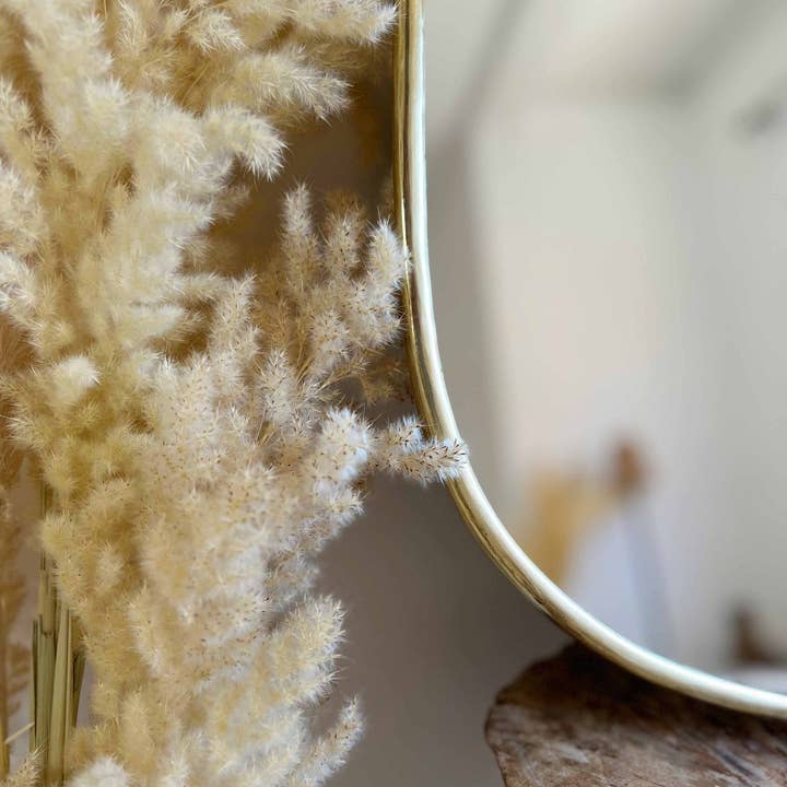 Palmeraies - Wholesale Wall Mirror - Antique Brass Asymmetrical Mirror - Irregular Brass Wall Mirror5