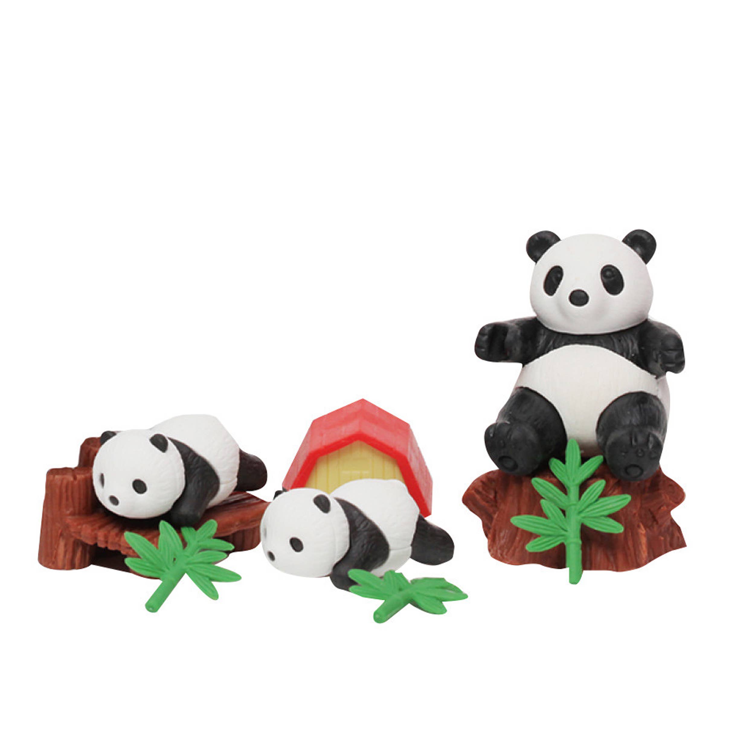 JSBlueRidge Toys - Vendita all'ingrosso Gomma da cancellare - Bambini - Set di gomme per bambini "Panda Style Back To School"2