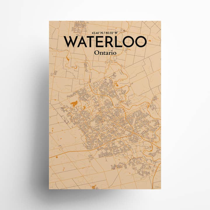 OurPoster.com - Wholesale Poster - Waterloo City Map Poster120