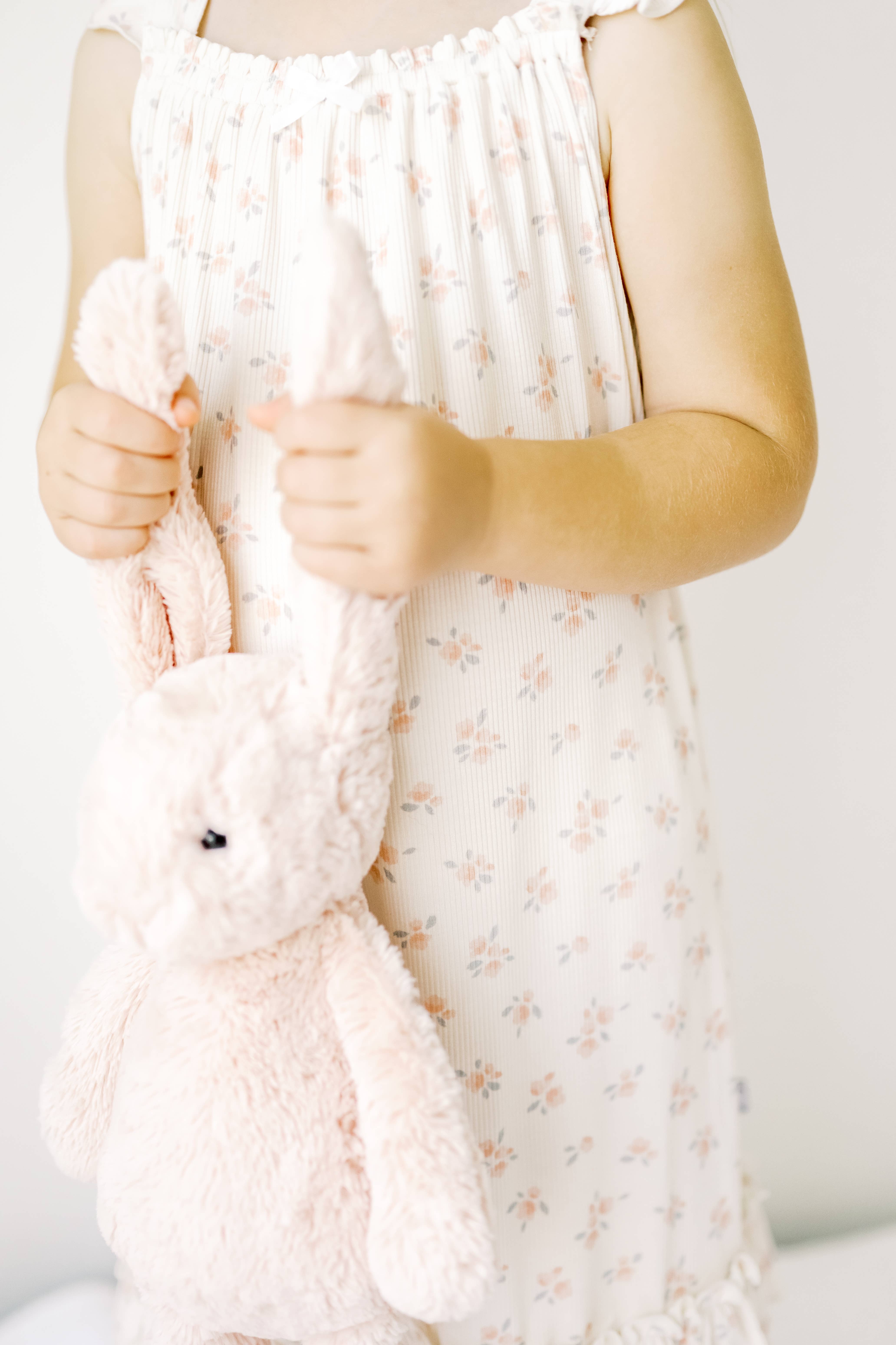 Dreamy Skies Baby - Wholesale Nightdress - Kids - Ribbed Bamboo Nightgown in Ellie Floral5