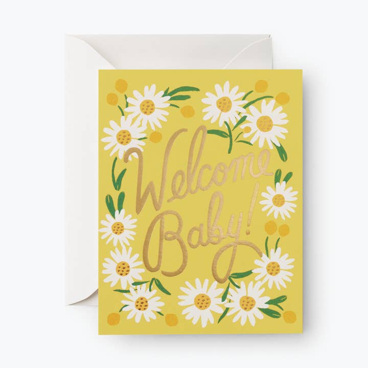 Daisy Baby Card for wholesale by Rifle Paper Co.