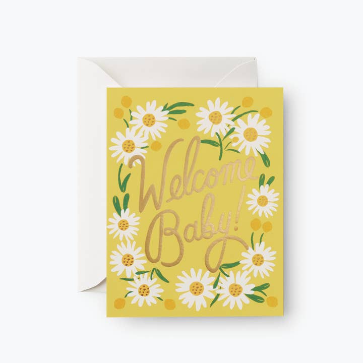 Rifle Paper Co. - Wholesale Baby Card - Daisy Baby Card