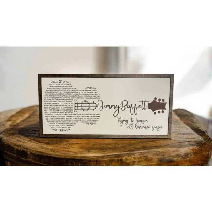 Crates Etc - Wholesale Sign - Jimmy Buffet, Margaritaville, bar, music, unique, beer, new