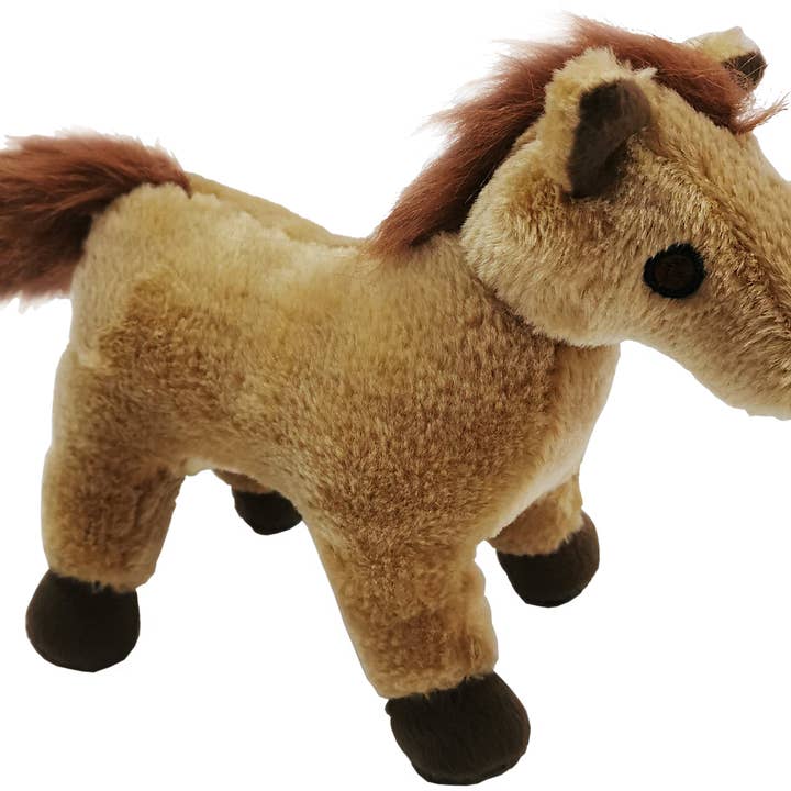 Plush squeaky Horse Dog Toy for wholesale by Pet Souvenirs