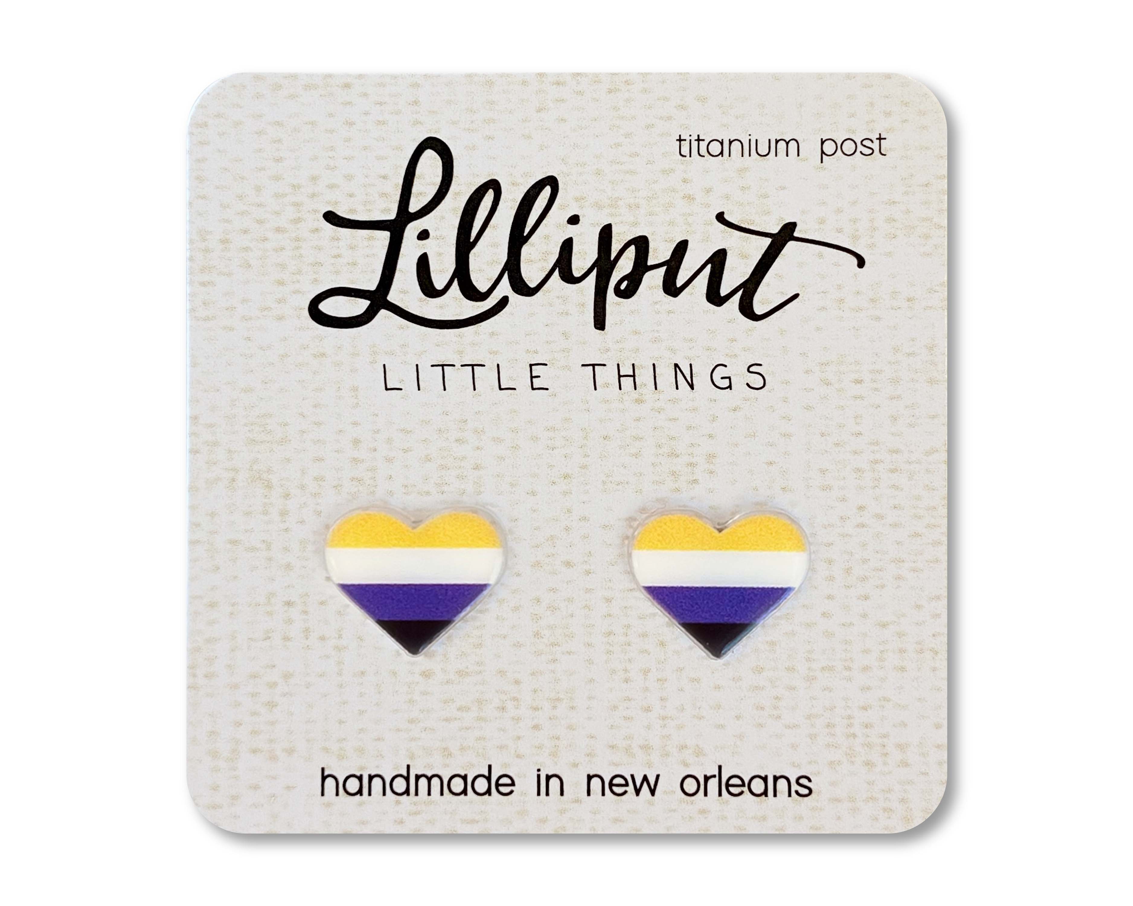 Lilliput Little Things - Wholesale Stud/Post Earrings - Pride Earrings // LGBTQ+ Pride Flag Earrings4