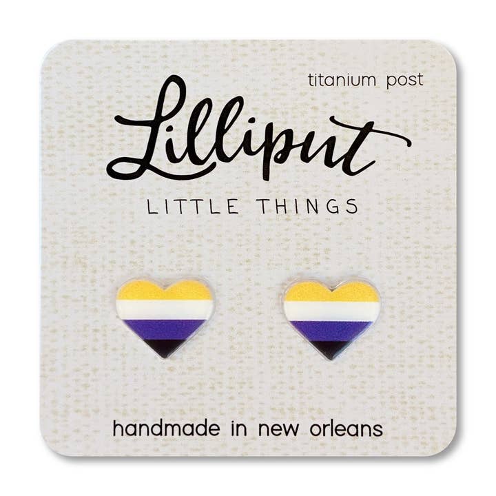 Lilliput Little Things - Wholesale Stud/Post Earrings - Pride Earrings // LGBTQ+ Pride Flag Earrings4
