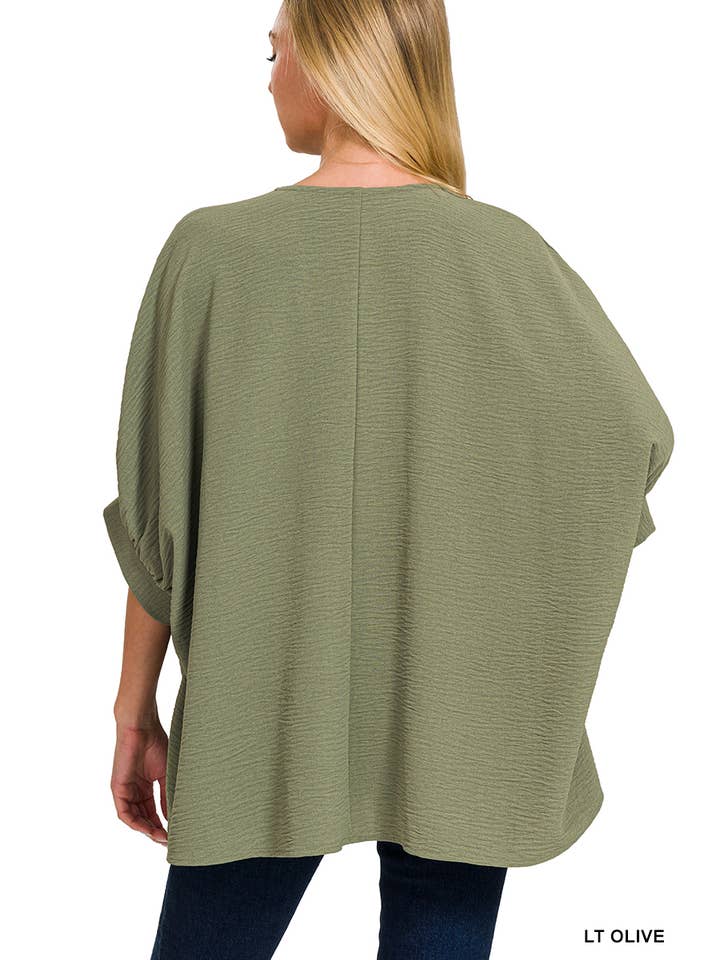 Vanilla Monkey – Engroshandel Bluse - Dame – Vævet Airflow V-hals Puffetrøje med halve ærmer21