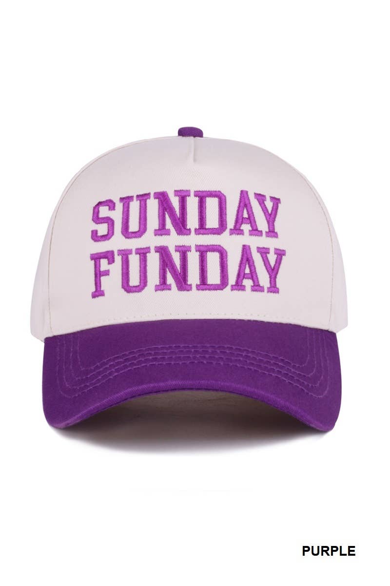 Vanilla Monkey - Vente Casquette de baseball – femme - Casquette en coton bicolore Sunday Funday1