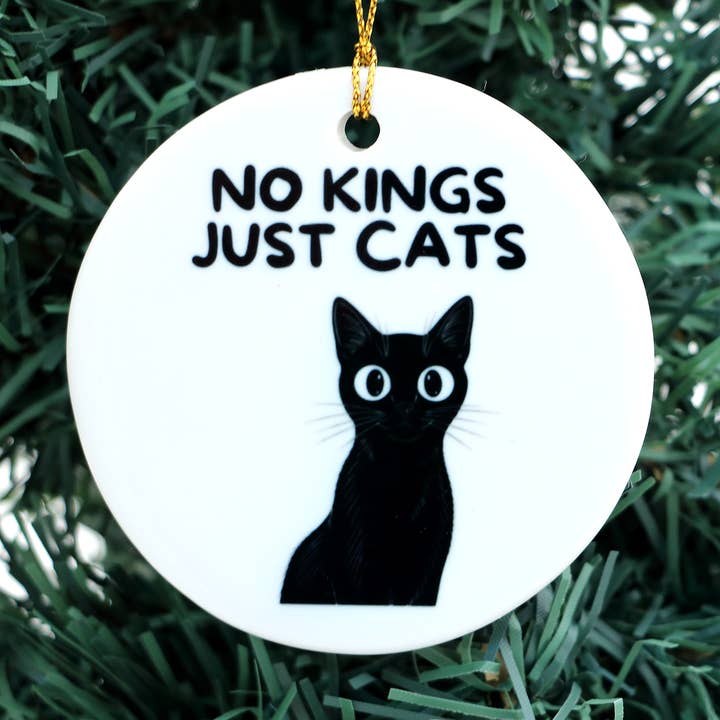 Adorno Sin Reyes Solo Gatos, Adorno Navideño Divertido para venta al por mayor de Lenny Mud