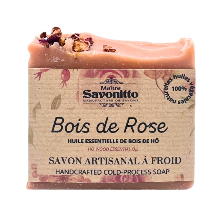 MAITRE SAVONITTO - Wholesale Bar Soap - Cold saponified soap 100g - Rosewood EO2