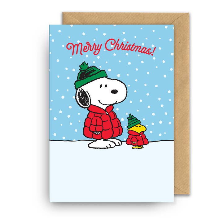 Julekort | Snoopy | Radiserne | Snoopy og Woodstock for engroshandel hos Hype Associates Ltd