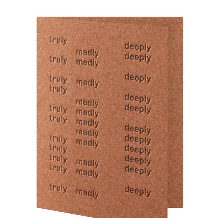 Short Talk - Wholesale Love card - Truly Madly Deeply 02