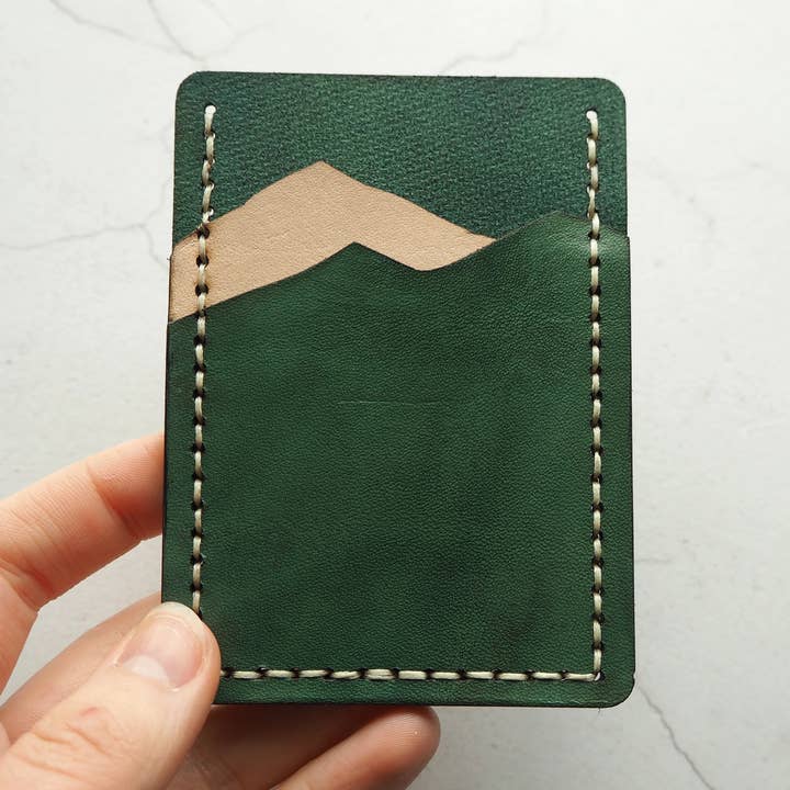 Hord - Wholesale Card Holder - Unisex - Mountain Card Holder - Teal and Natural0