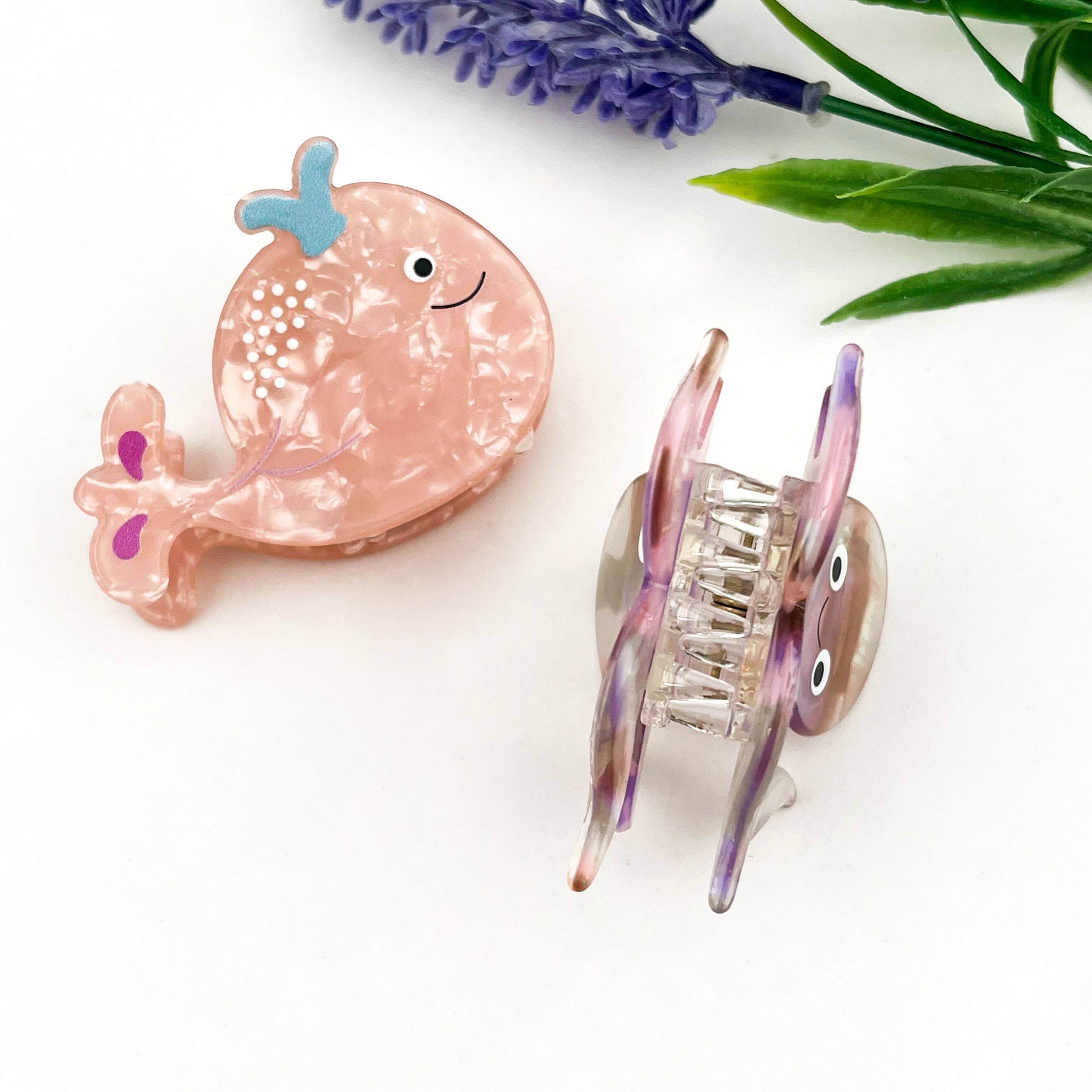 mildstyles - Wholesale Hair Clip - Women's - Octopus & Whale Ocean Animal Acrylic Hair Claw Clip5