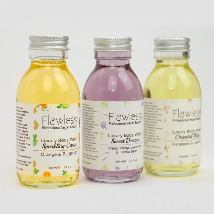 Flawless - Wholesale Body Wash/Shower Gel - Luxury Body Wash Gift Set - 3 x 100ml
