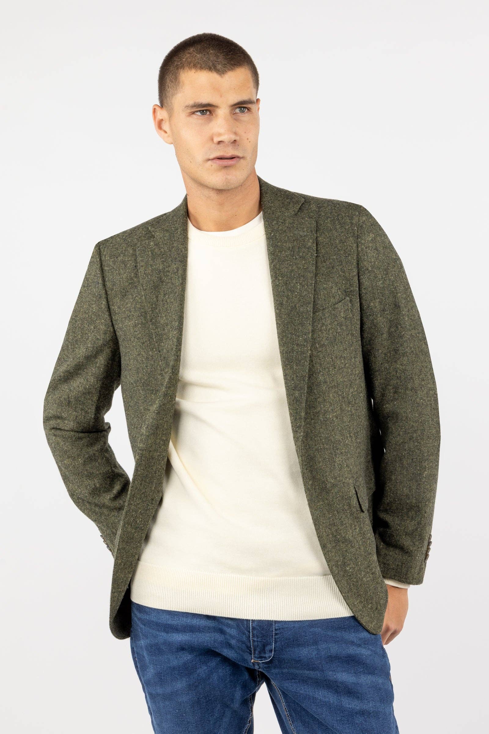 williot - Vente Veste de costume – homme - Veste verte Lisa Lana7