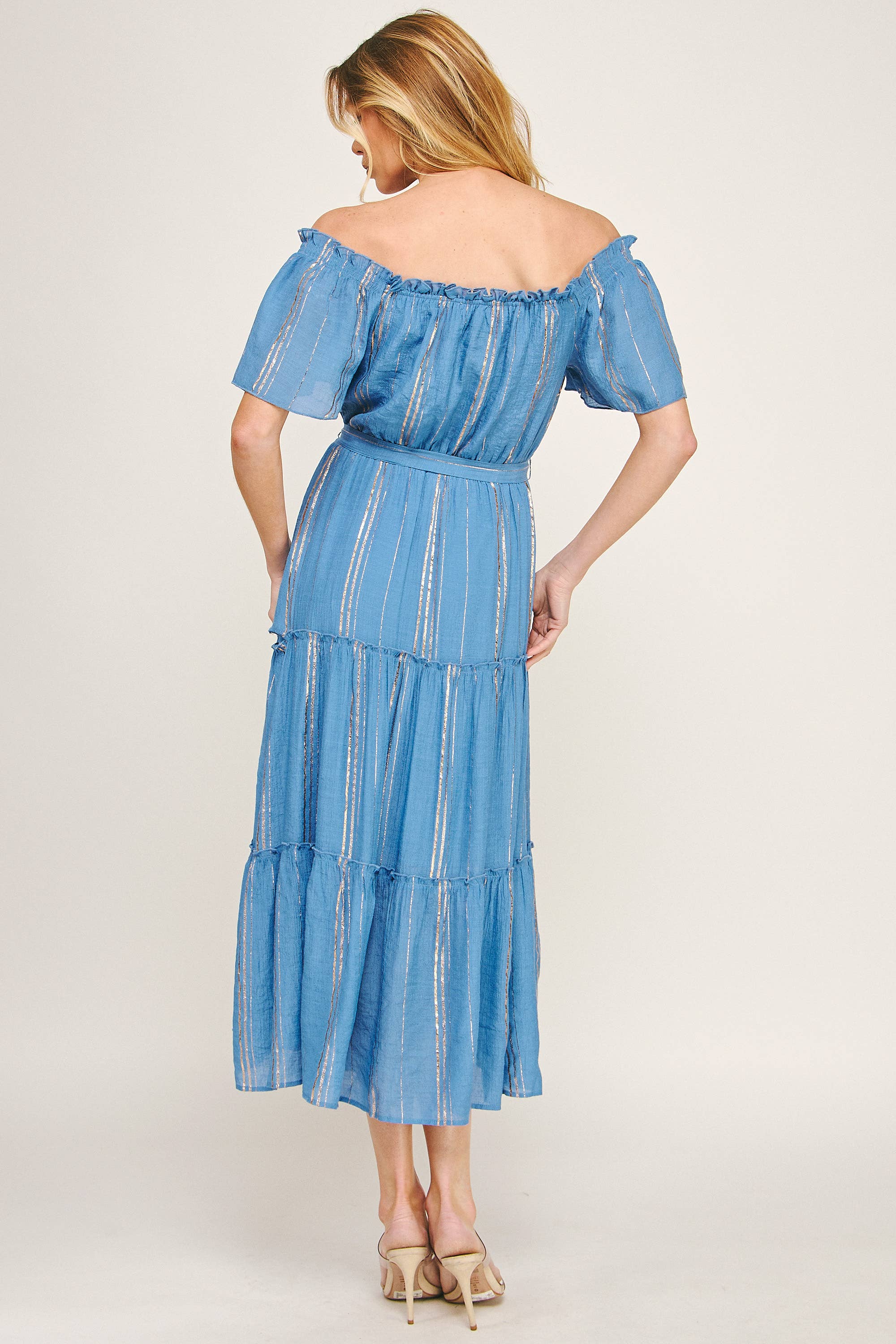 CHAMBRAY WINSLOW GLEAM STUFEN-MAXIKLEID für den Großhandel auf Faire3