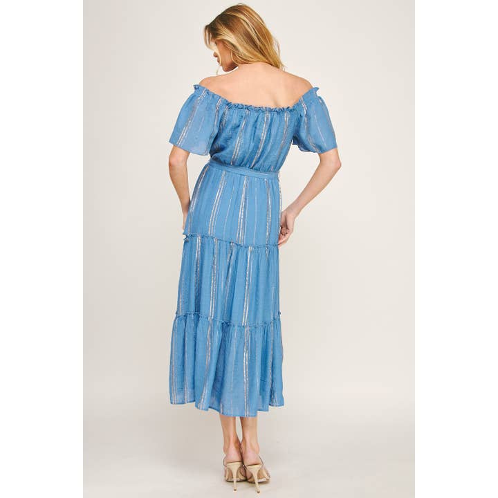 Winslow Collection - Wholesale Dress - Women's - WINSLOW GLEAM TIERED MAXI DRESS4