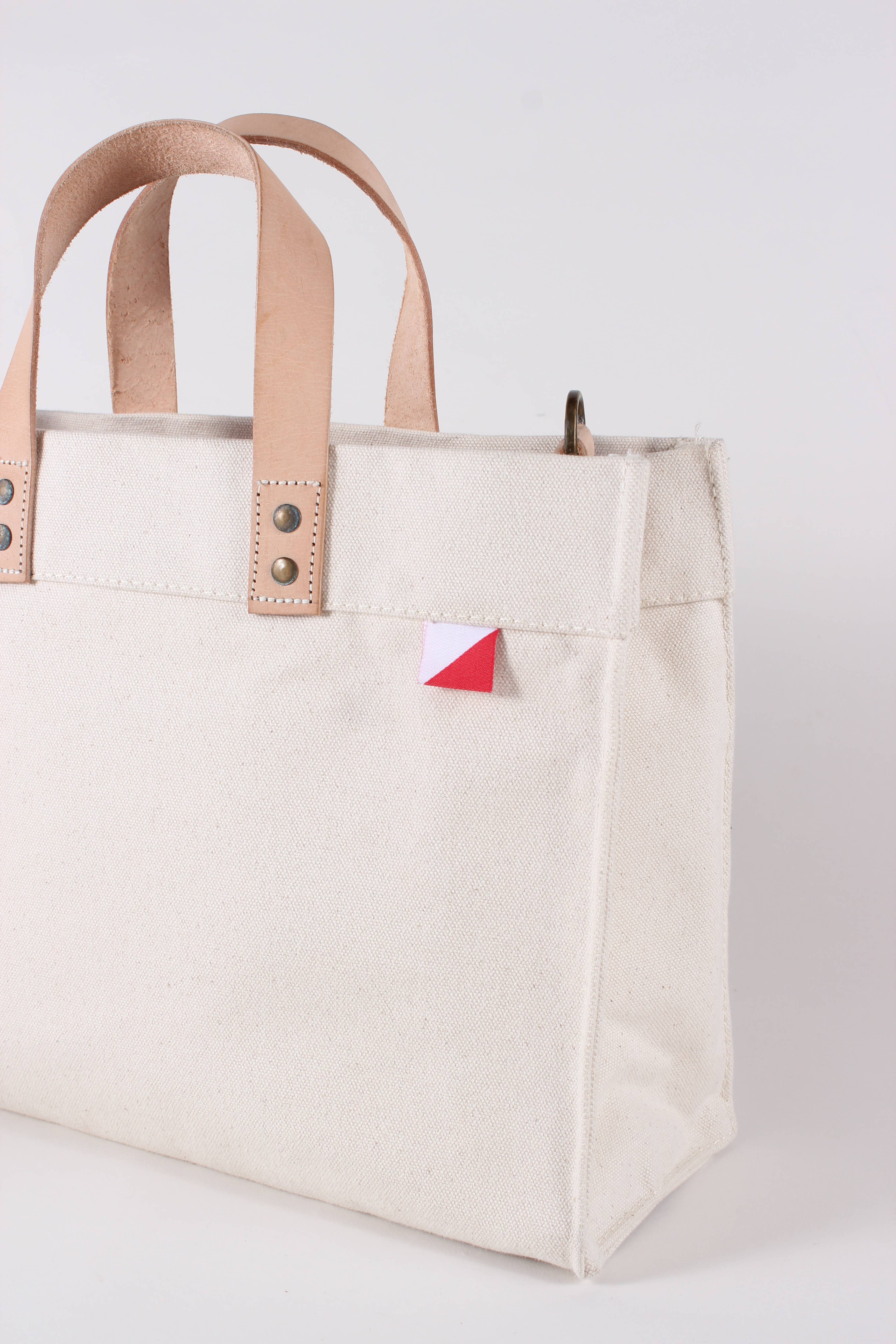 ShoreBags - Wholesale Tote Bag - Women's - Mini Minimal Box Style Heavy Canvas Tote Private Label3
