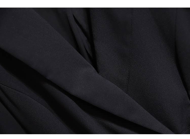 Productseeker - Wholesale Jurk - Dames - Dames blazerjurk met geplooide rok en leren riem2