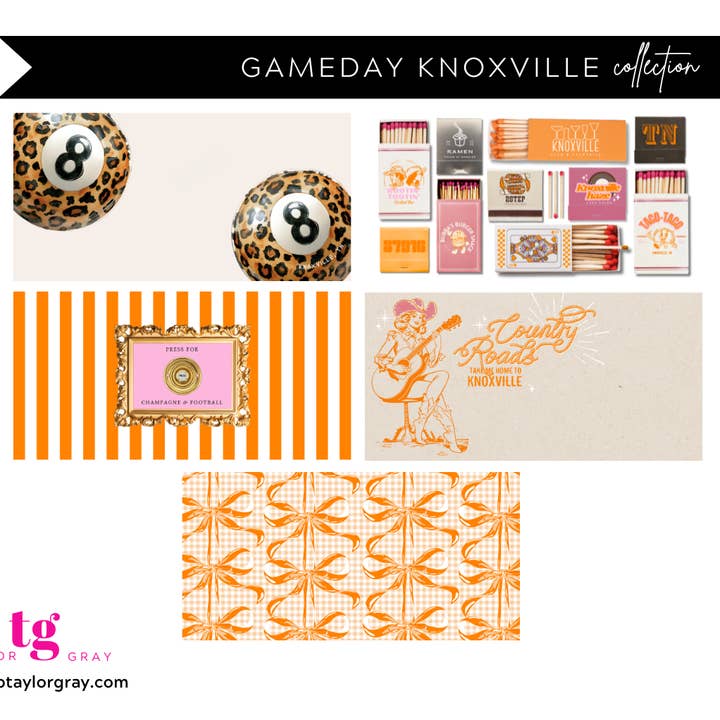 TAYLOR GRAY - Wholesale Decorative Tray - 5.5x11 GAMEDAY KNOXVILLE trinket tray insert set of 56