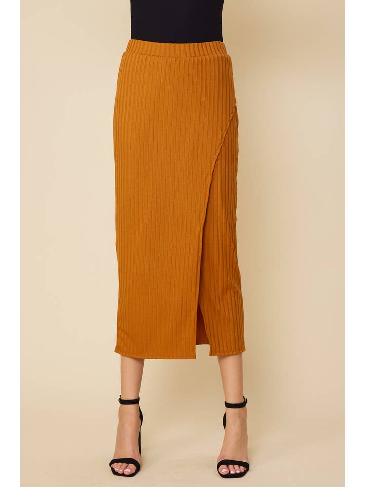 FSL Apparel - Wholesale Skirt - Women's - SS8032 - RIBBED WARP MIDI SEXY SKIRT14