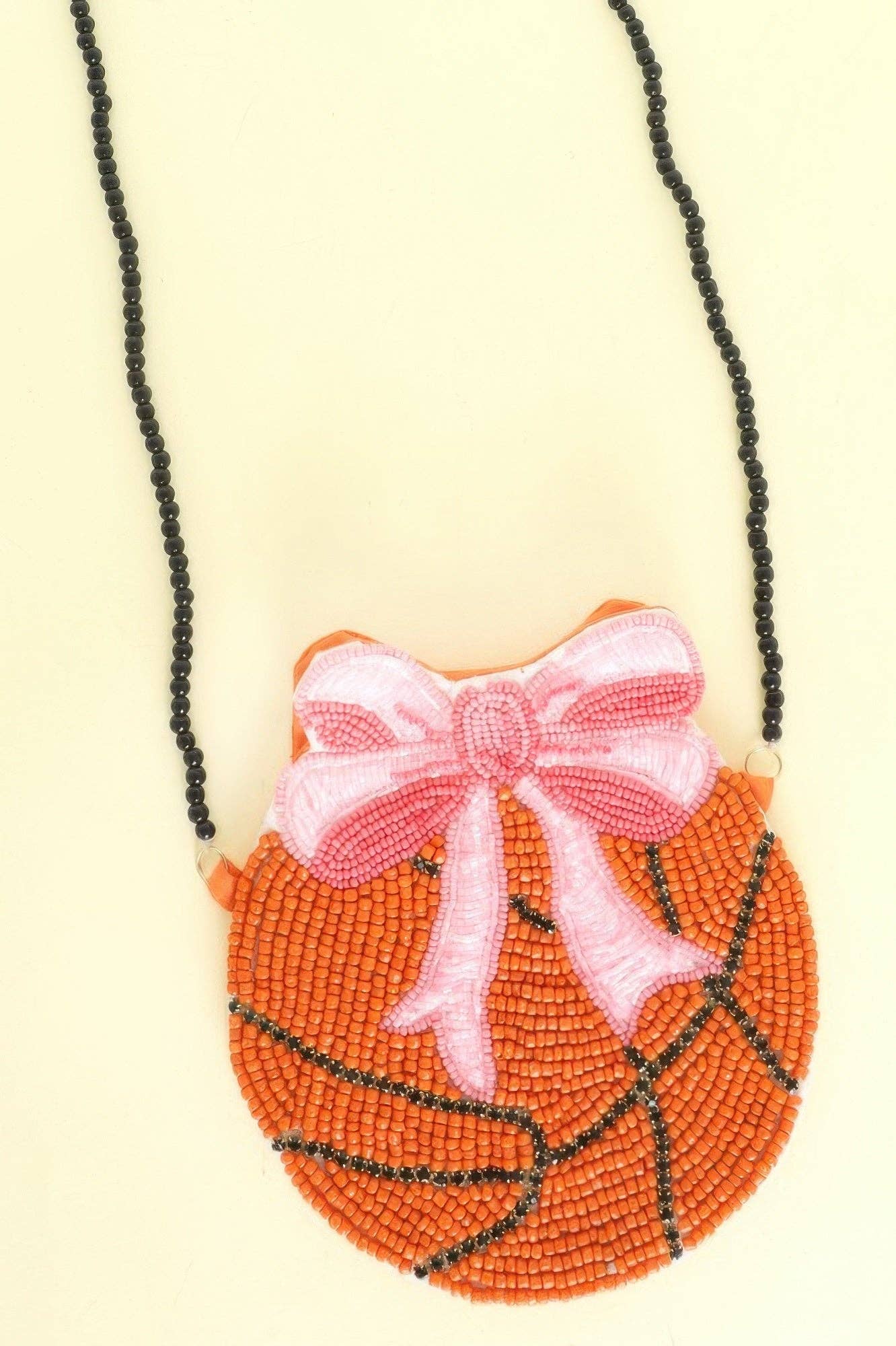 CC Wholesale Clothing - Wholesale Crossbody Bag - Women's - Gameday Ribboned Basketball Crossbody Bag0