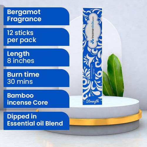 Incense Sticks - Wholesale Incense - Strength Incense 8" 12 Sticks9