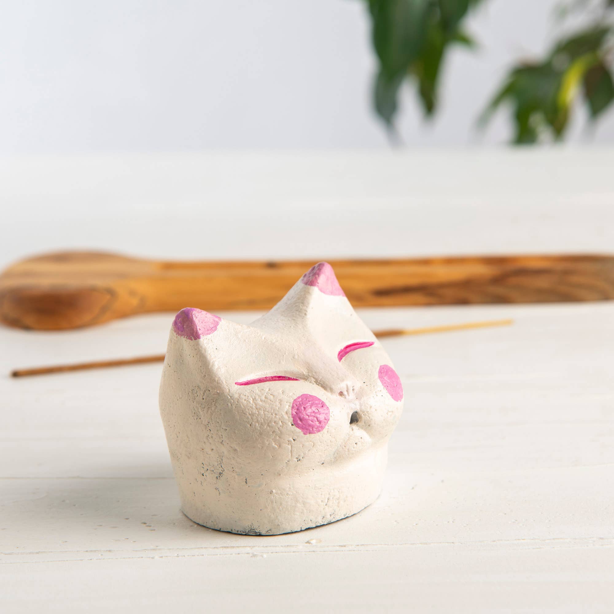 Troy Touch - Wholesale Incense Holder - Tabby Cat Incense Holder, Handmade Incense Holder4