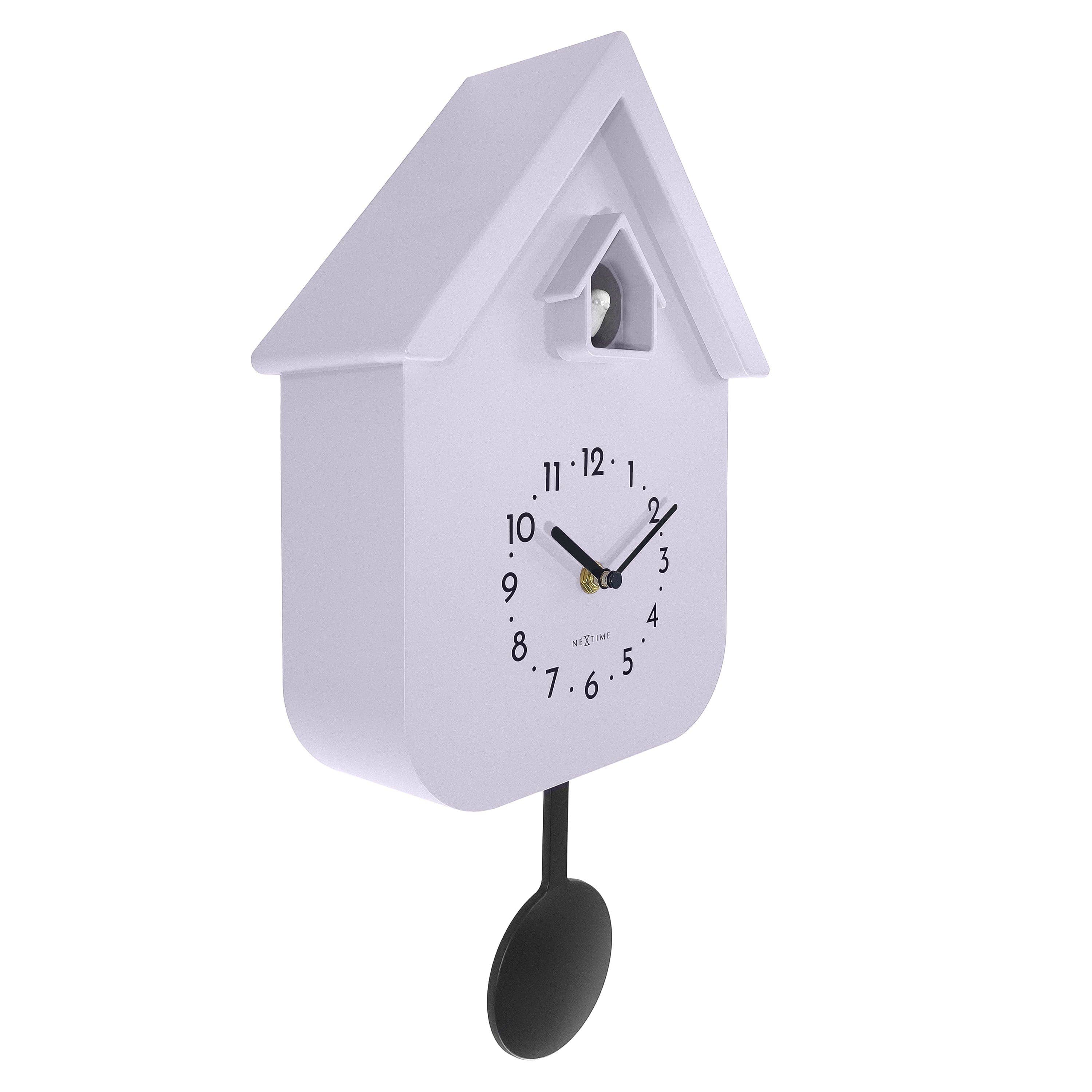 NeXtime - Wholesale Wall Clock - Wall clock 21.5x41.5x8.5cm - Pendulum - Cuckoo -NeXtime 'Twitter'1