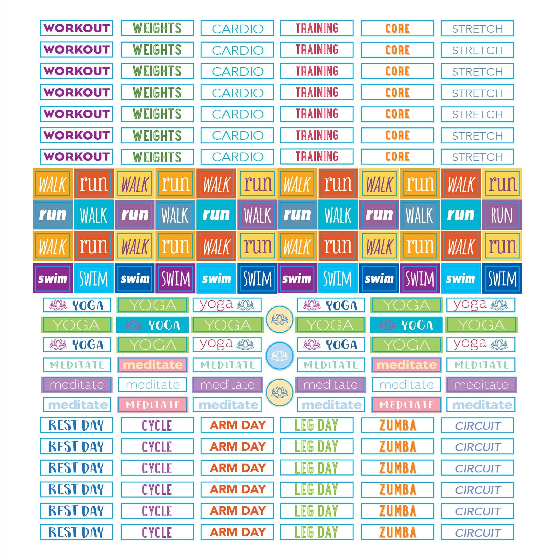 Peter Pauper Press - Wholesale Sticker - Plan It! A Sticker Book for All Your Productivity Needs9