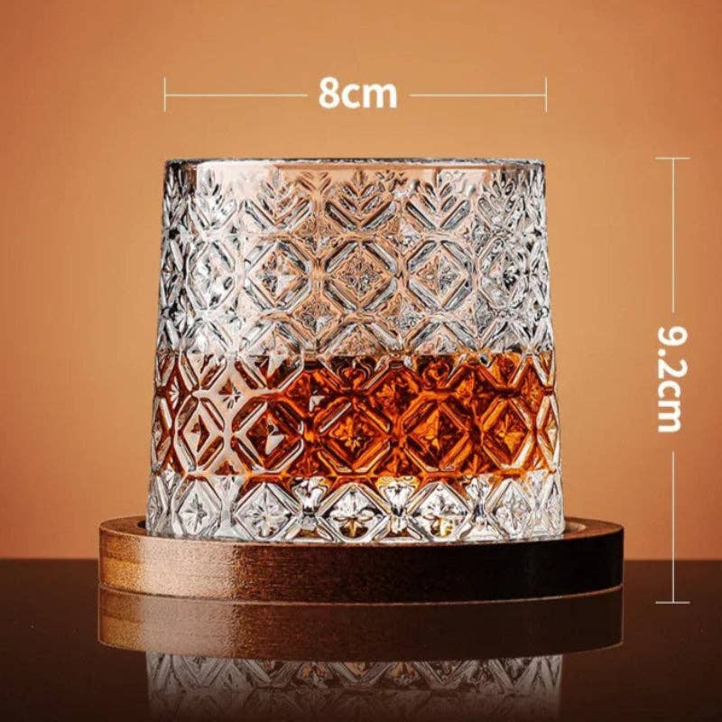 Kiyo Home - Vente Verres à cocktail/alcool - Verre à whisky rotatif | Verre à whisky | Verre à bourbon17