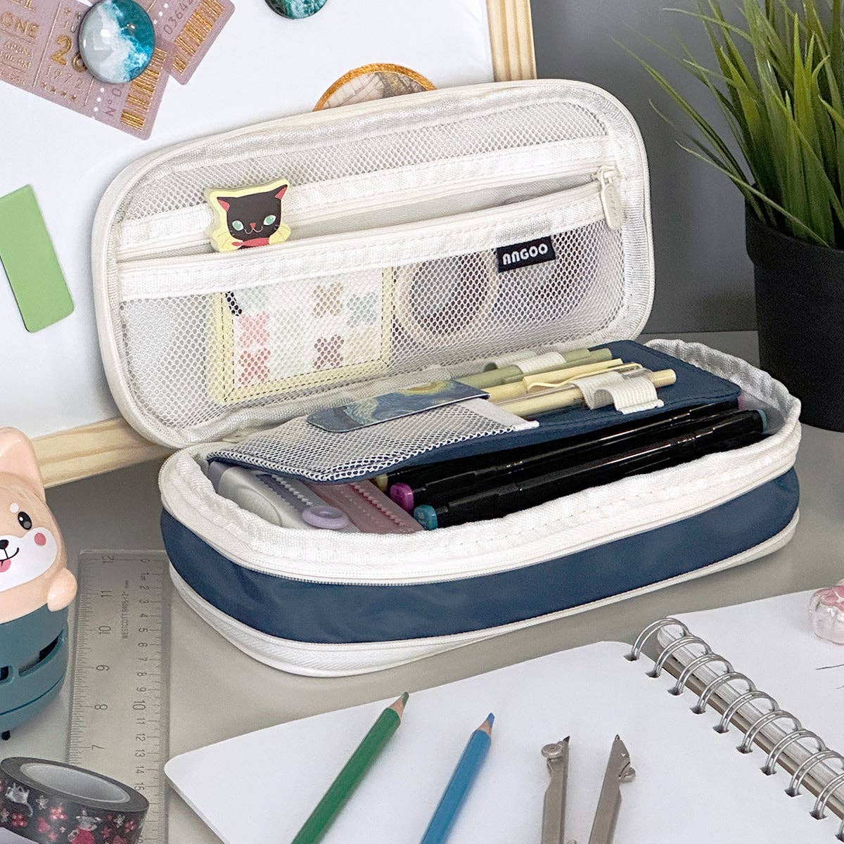 Wrapables.com - Wholesale Pencil Case/Pouch - Wrapables Large Capacity Pencil Case Expandable Pencil Pouch3