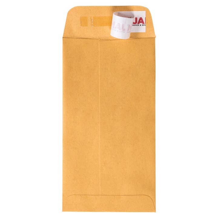 JAM PAPER - Wholesale Envelopes - #7 Coin Recycled Envelopes with Peel and Seal Closure1