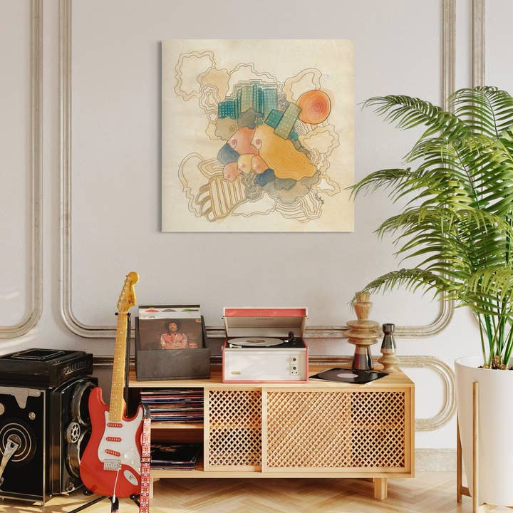 Canvas kunstdruk: "Zo Boven, Zo Beneden" voor wholesale door All Around Artsy