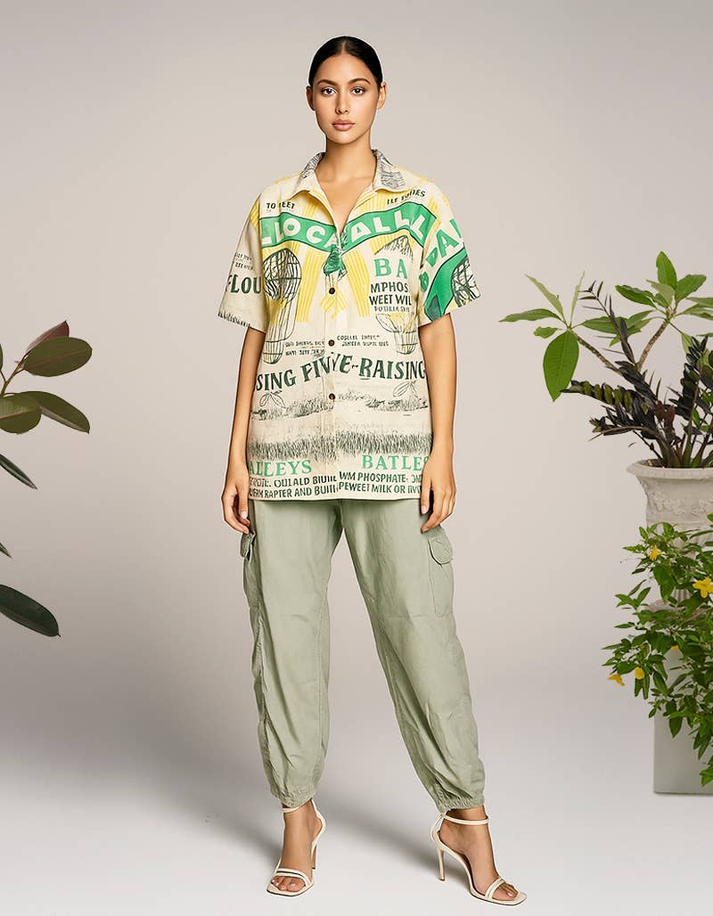 Kathmandu Imports - Vente Chemise à col boutonné – femme - CHEMISE EN COTON (TH-1936PK)5