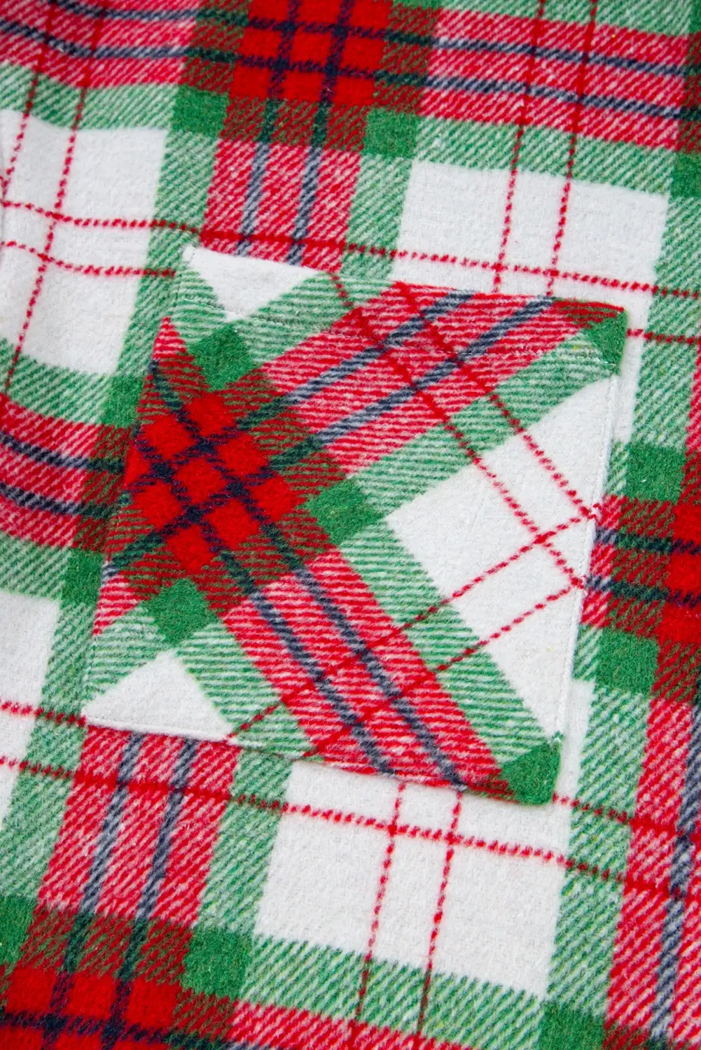 Red Active Christmas Plaid Flannel Shacket for wholesale on Faire8