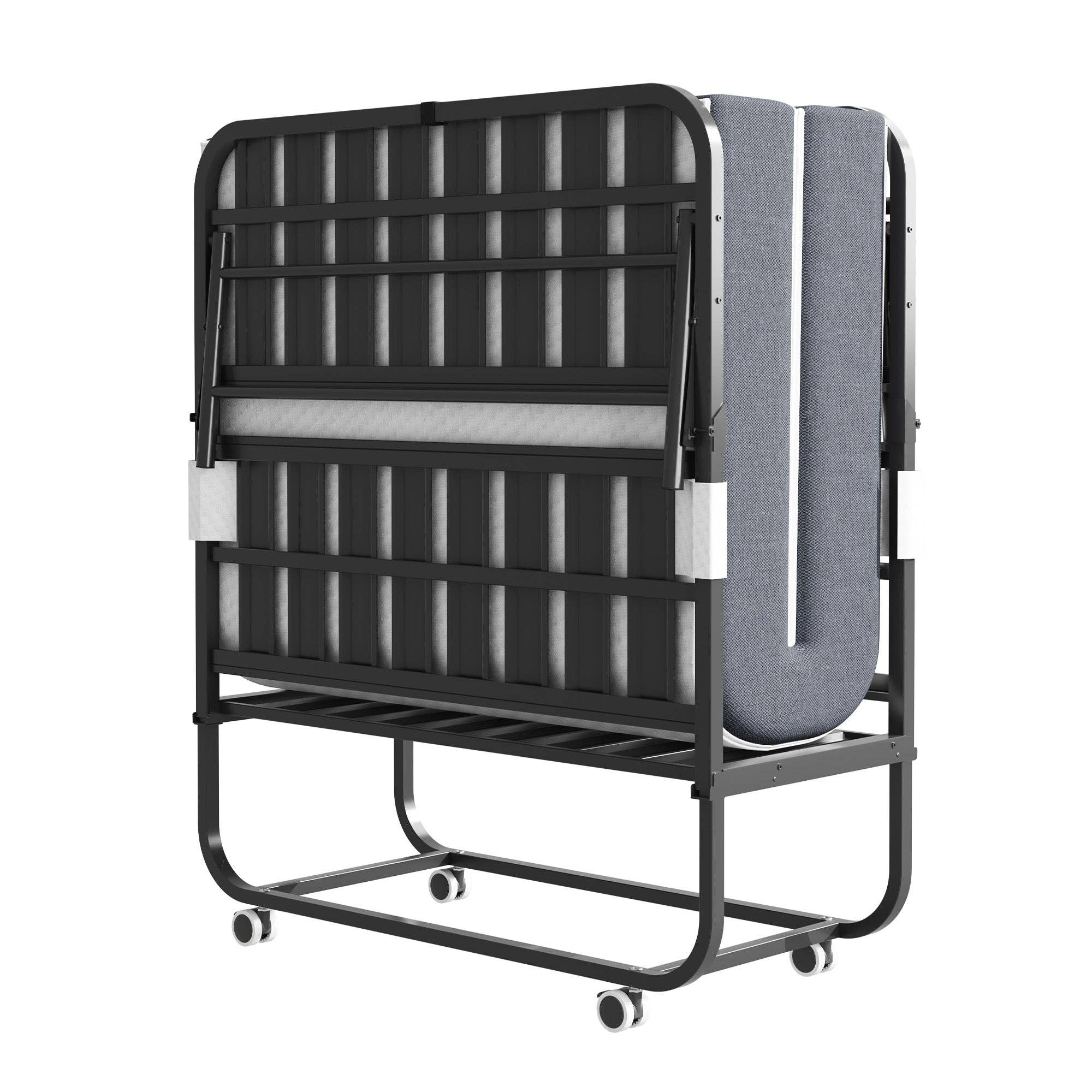 39F Inc. - Wholesale Bed - Twin Folding Bed:Memory Foam Mattress+Sturdy Metal Frame12