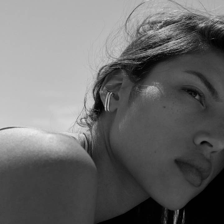 Goudvergulde zilveren oorbellen Hécate voor wholesale door Aurore Havenne