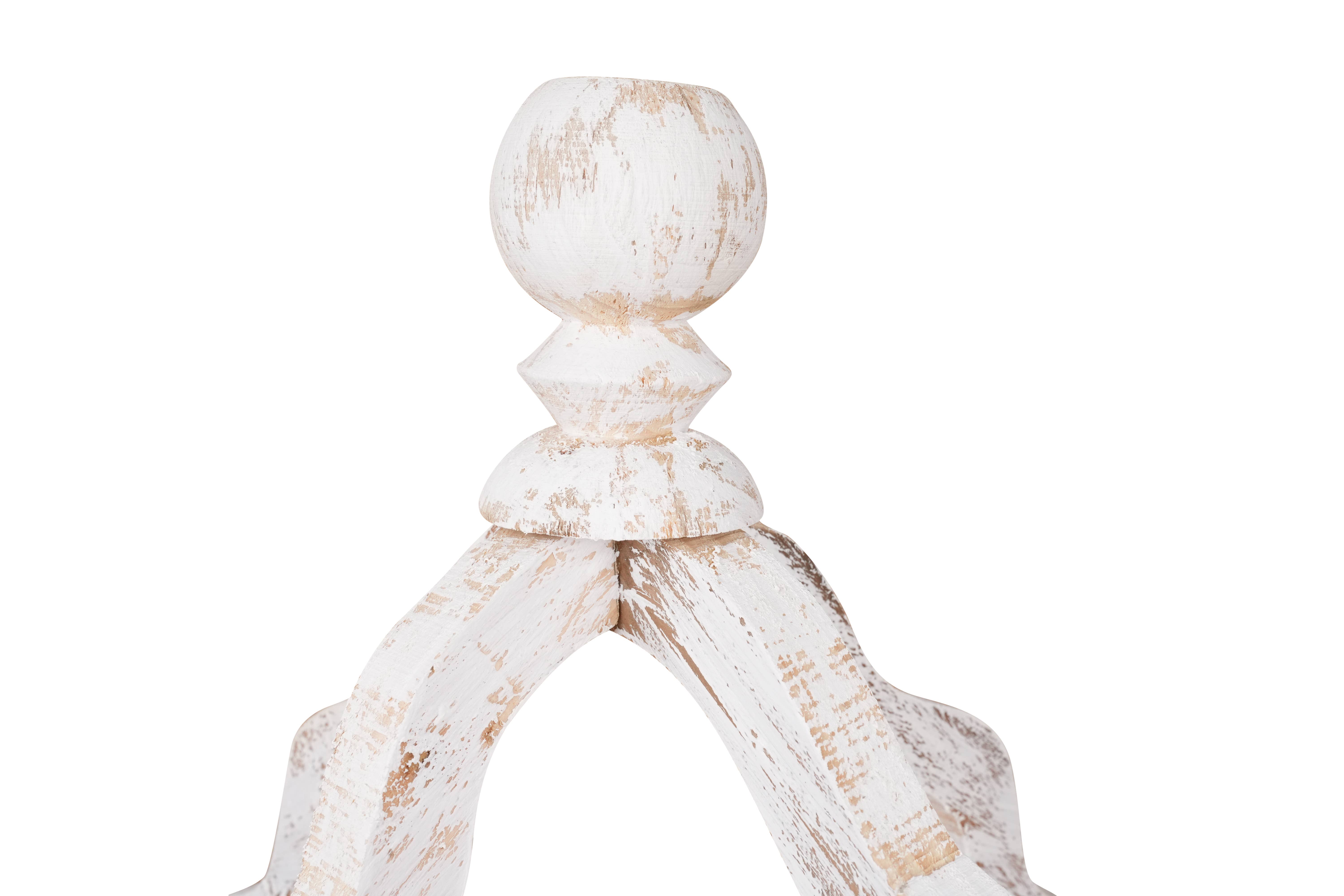 My Amigos Imports – wholesale Lantern –  Pinnacle Farmhouse Wood Lantern-Set of 2-Rustic-White5