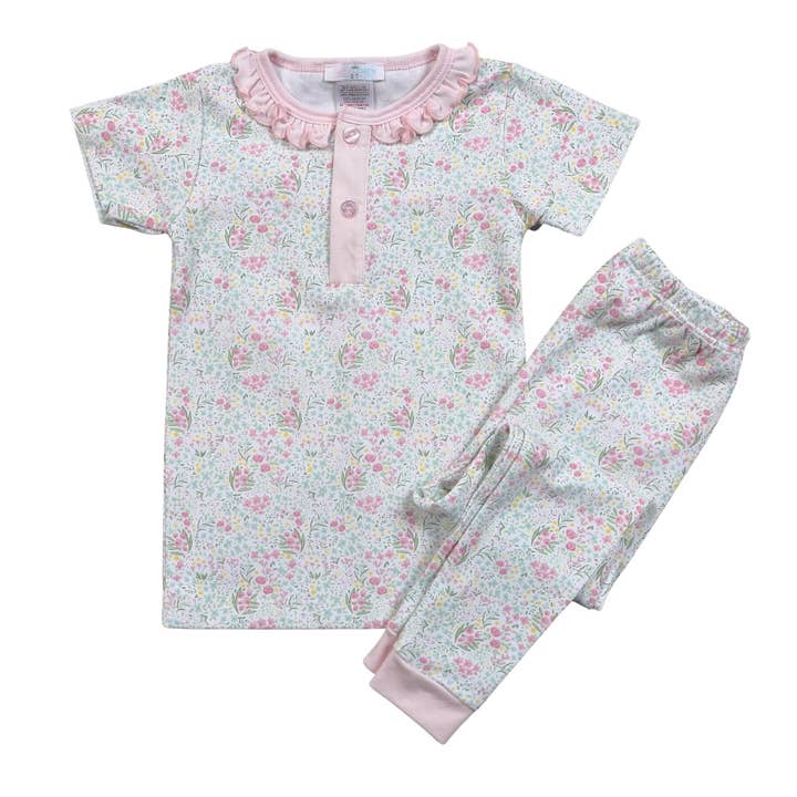 MYA-099 MYA BLOEMEN PIMA TWEEDELIGE LOUNGEKLEDING voor wholesale door Baby Loren