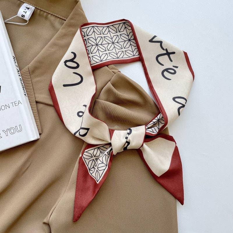 VividLux - Wholesale Scarf - Women's - Vintage Long Slim Scarf – Hair Tie & Bag Ribbon1