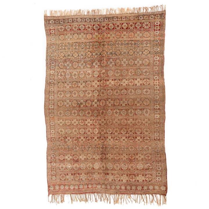 Handmade Vintage Moroccan Rug 5.7 X 8.5 ft / 176 x 260 cm for wholesale by Benisouk