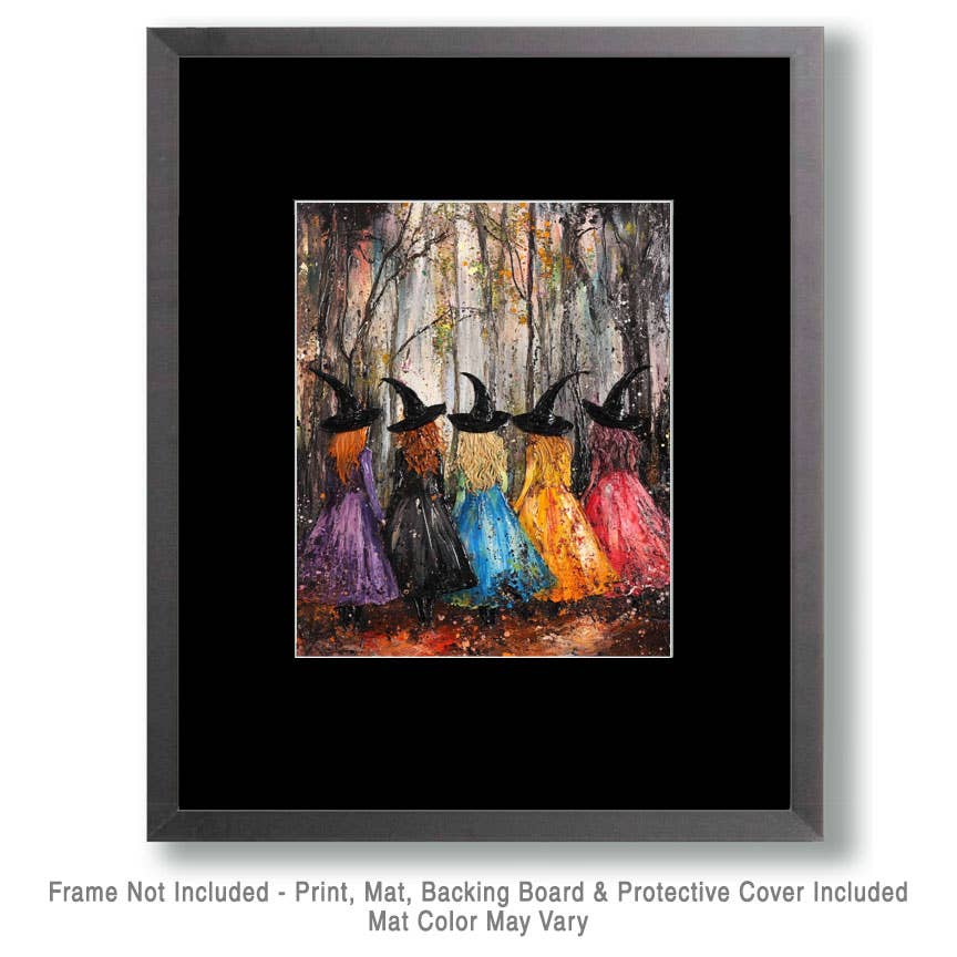 Mowbi - Wholesale Art Print - Coven - Witch and Witches Wall Art Prints - 8"x10" Art Print for 11"x14" Frame1
